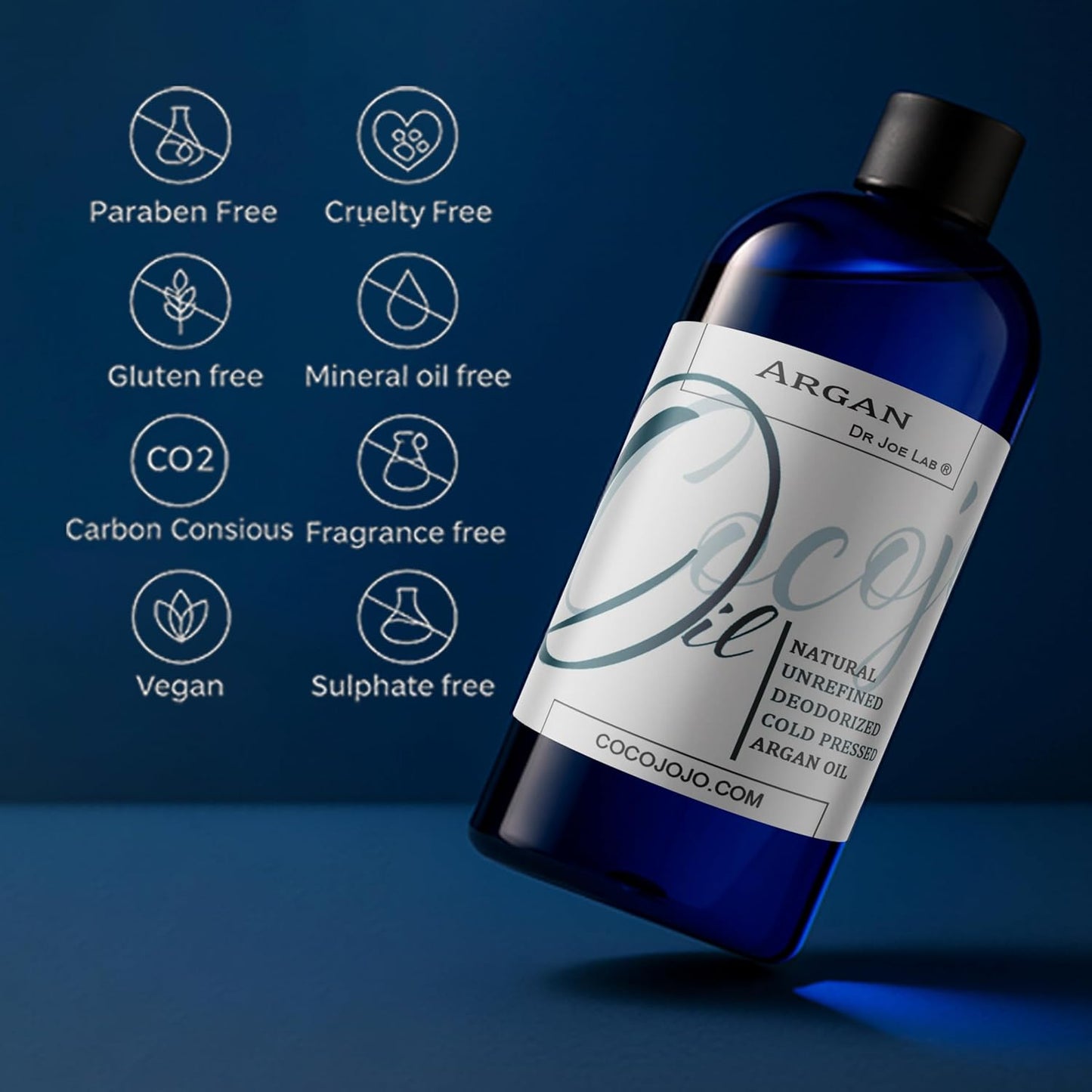 Pure Argan Oil Deodorized Unrefined Cold Pressed, 32 Fluid Ounce