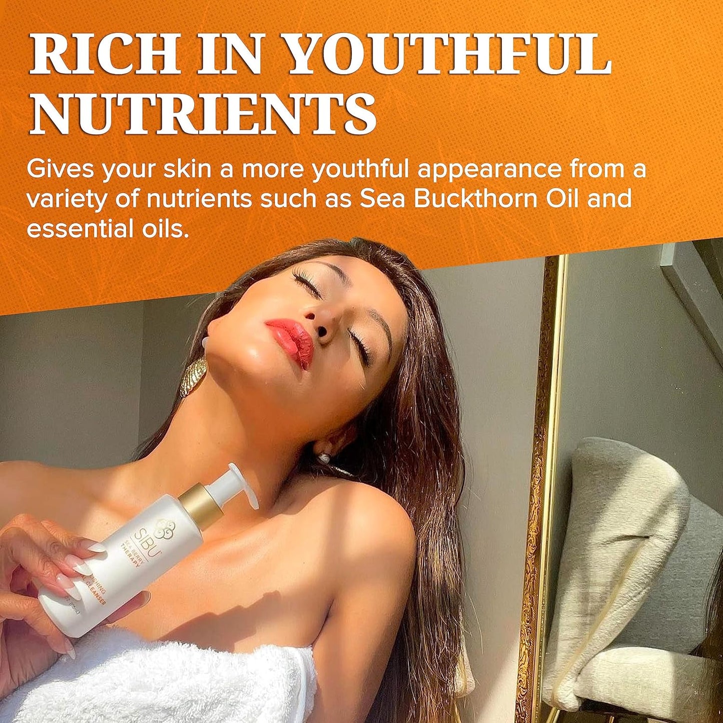 Sea Buckthorn Polishing Facial Cleanser (4Oz), Face Wash Made from Premium Himalayan Sea Berry Oil – Moisturizes Skin, Reduces Blemishes, Removes Make-Up