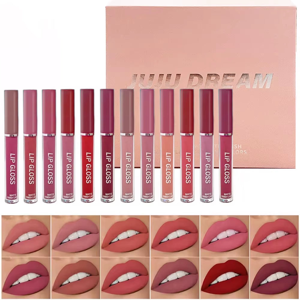 LuxeMatte™ by Handaiyan – 6-Piece Waterproof Matte Lipstick Set