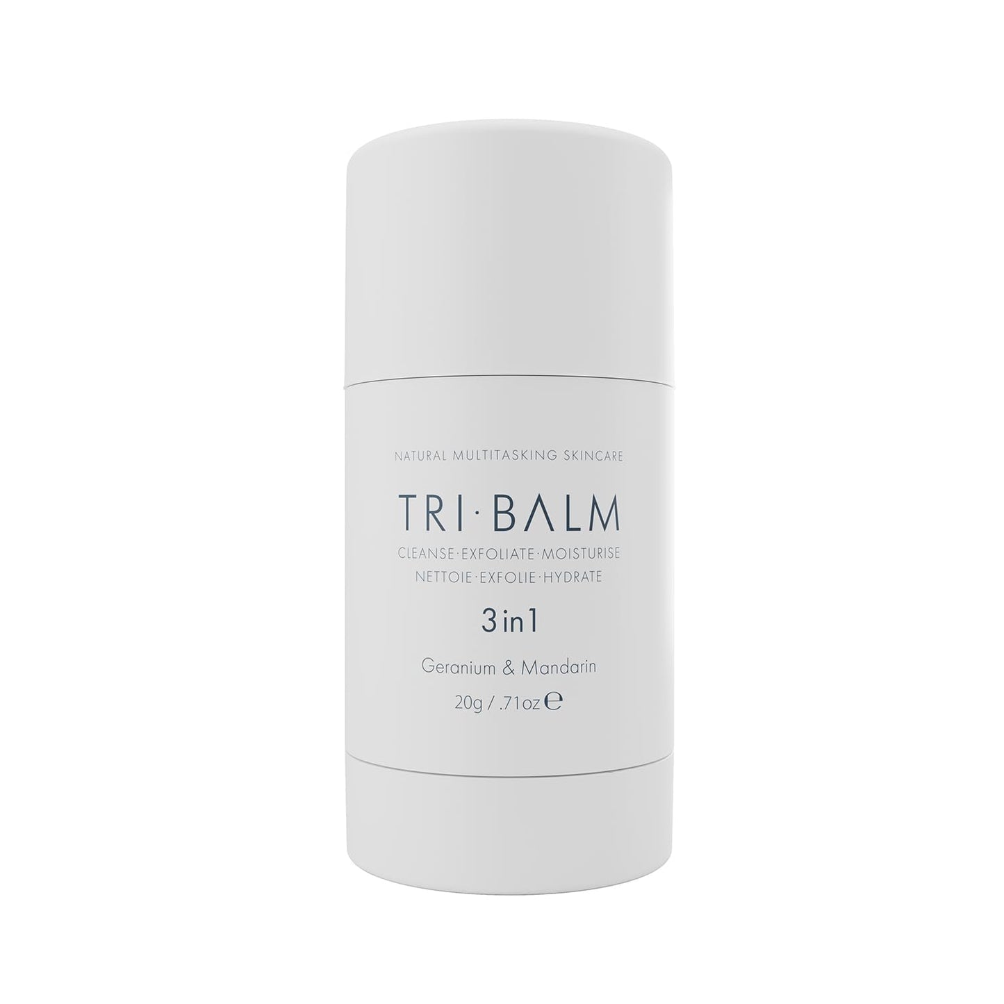 | Tri-Balm Stick 3 in 1 Facial Balm 20G | Facial Cleanser, Facial Exfoliant, & Facial Moisturize | All Natural Skin Care (0.7 Oz)