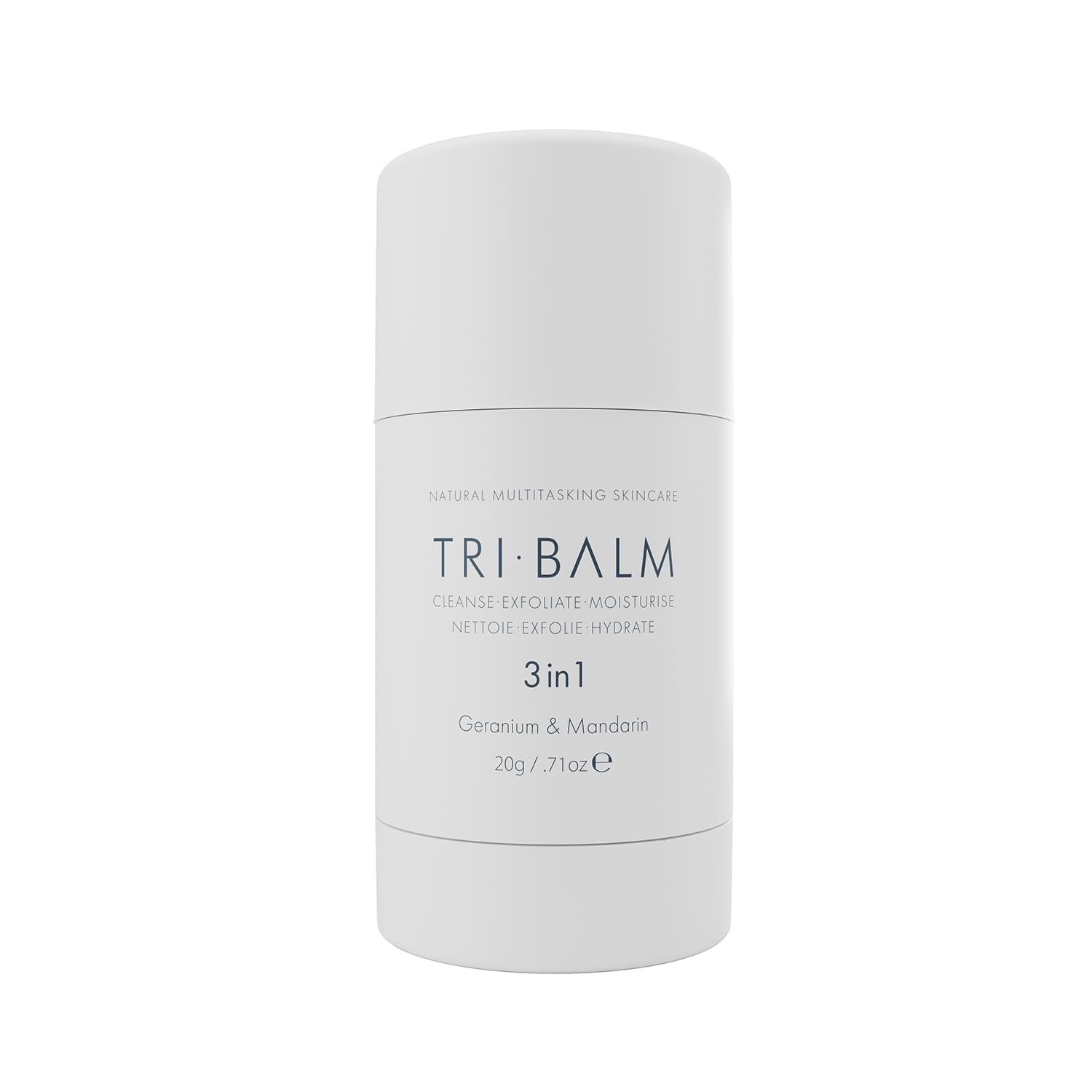 | Tri-Balm Stick 3 in 1 Facial Balm 20G | Facial Cleanser, Facial Exfoliant, & Facial Moisturize | All Natural Skin Care (0.7 Oz)