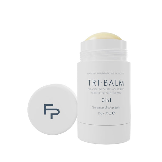 | Tri-Balm Stick 3 in 1 Facial Balm 20G | Facial Cleanser, Facial Exfoliant, & Facial Moisturize | All Natural Skin Care (0.7 Oz)
